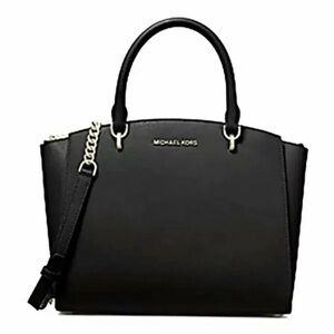 Michael Kors Black Handbag Selma Bag Women’s Black Handbags Satchel Handbags